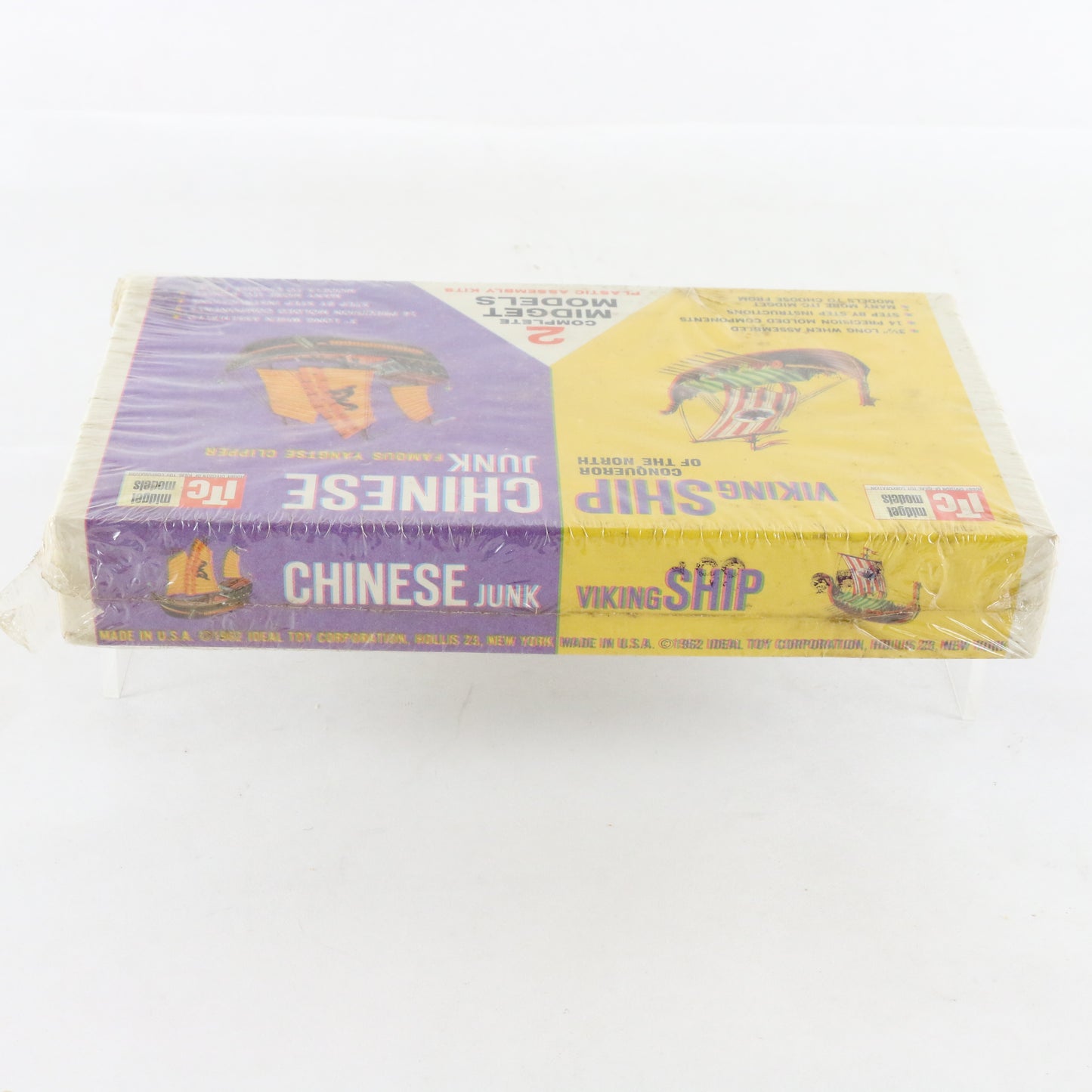 Viking & Chinese Junk Ships Midget Models ITC Plastic Boat Kit SEALED