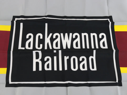 Lackawanna Railroad Gray Black Maroon Train Flag 2x3 USA