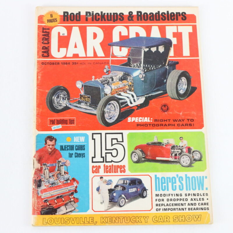 Lot Of 3 Car Craft Hot Rod Pickups October & December 1964 Vintage Car Magazines