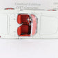 1957 Chevy Corvette Roadster White Black Limited Danbury Mint 1:24 Diecast #912
