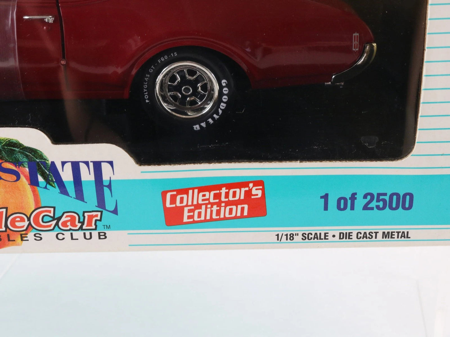 1969 Oldsmobile 4-4-2 W30 Peach State ERTL 1:18 Red Black Diecast 1 Of 2500 7041