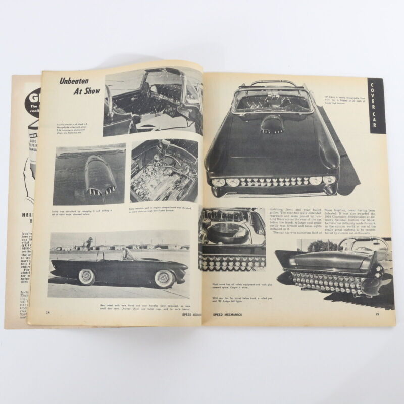 Lot Of 3 Speed Mechanics August & December 1961 Vintage Car Magazines