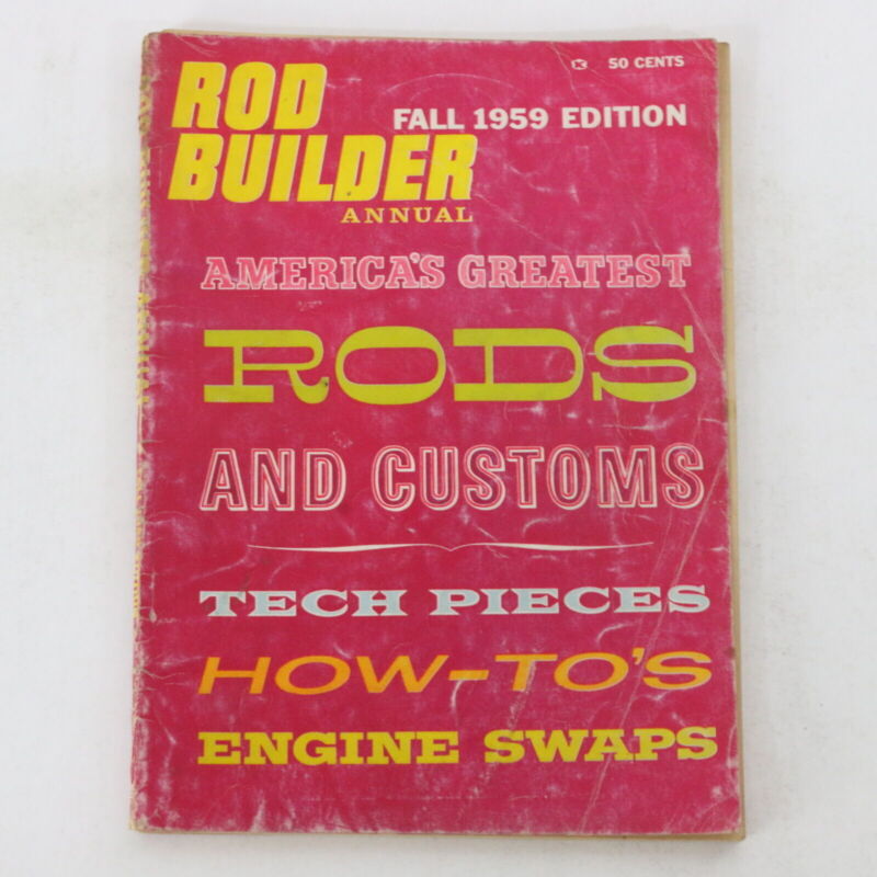 Vintage Rod Builder Americas Greatest Rods & Customs Fall 1959 50c