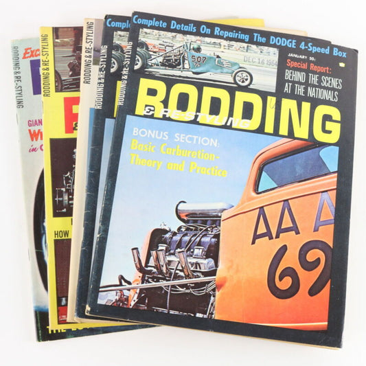 Lot Of 5 Rodding & Re-styling Jan Mar May July 1965 Vintage Car Magazines