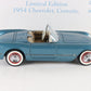 1954 Chevy Corvette Convertible Limited Edition Blue Tan Danbury 1:24 #648