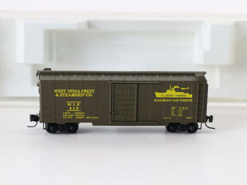 West India Fruit Steamship WIF 212 40' Single Door Boxcar Micro Trains Z