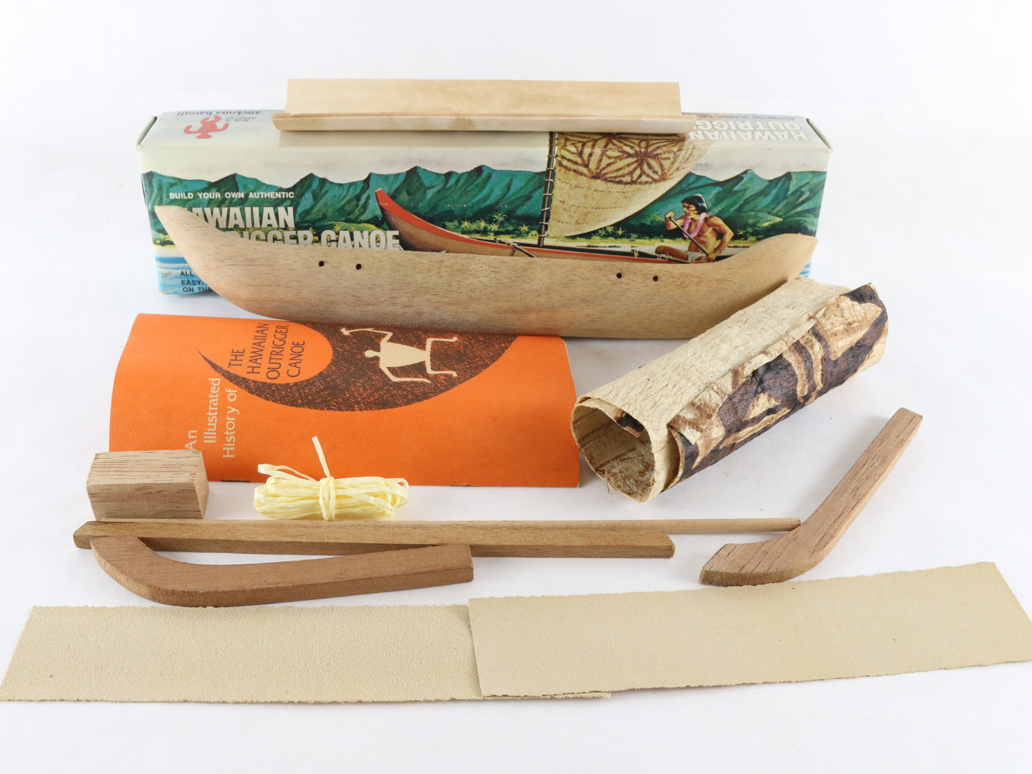 Hawaiian Outrigger Canoe Anekona Hawaii CS-14 Wood Boat Kit