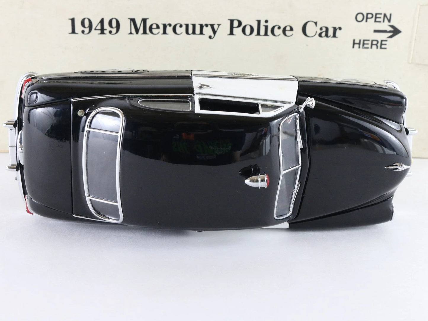 1949 Mercury Police Cruiser Black White Danbury Mint 1:24 Diecast Model