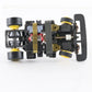 Tyco TCR Total Control Racing HO Slotless Slot Car Chassis W/ Motor