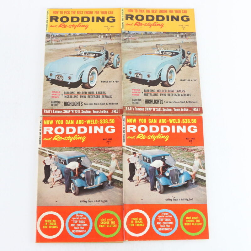 Lot Of 7 Rodding & Re-styling May June 1960 Vintage Car Magazines