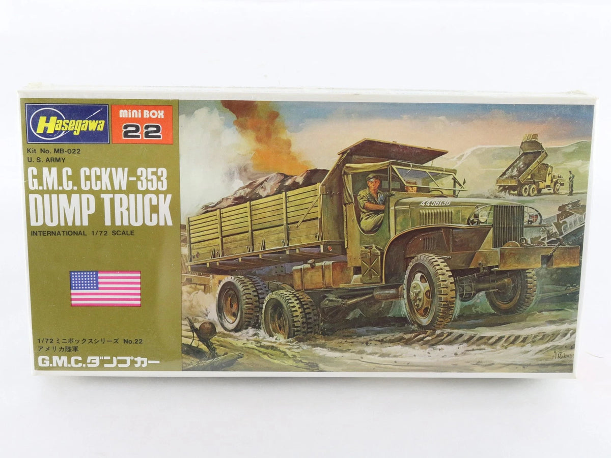 CCKW 353 Dump Truck GMC US Army Hasegawa 1:72 MB-022 Sealed Military Kit