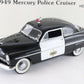 1949 Mercury Police Cruiser Black White Danbury Mint 1:24 Diecast Model Car