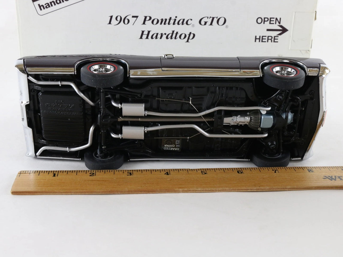 1967 Pontiac GTO Hardtop Purple Danbury Mint 1:24 Diecast Model Car