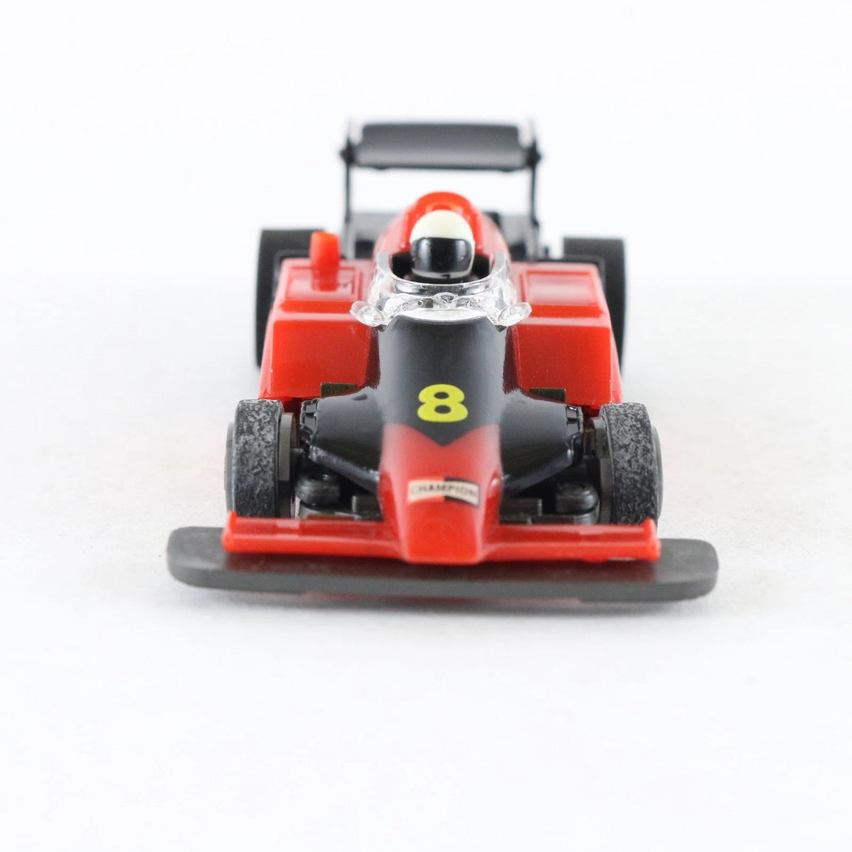 Tyco TCR F1 Champion #8 Diehard Black & Red Slotless HO Slot Car