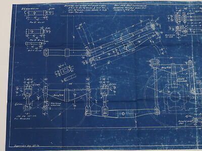 Santa Fe Spring Rigging Motive Power Train Blueprint 51-a 207 July 8 1927 52"