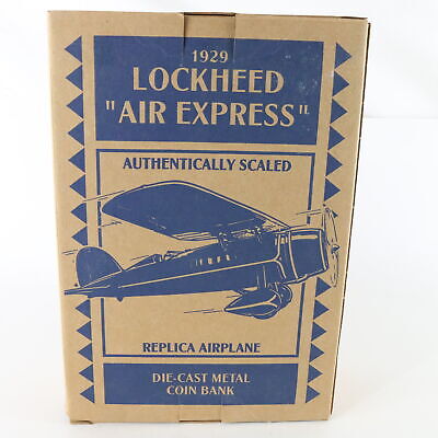 Ertl 1929 Lockheed Air Express diecast coin bank airplane vintage collectible