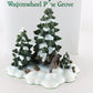 Dept 56 Village Wagon Wheel Pine Grove Porcelain Christmas 52617