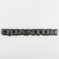  1980s Volkswagen Quantum Black & Silver Plastic Emblem Badge 9.25"
