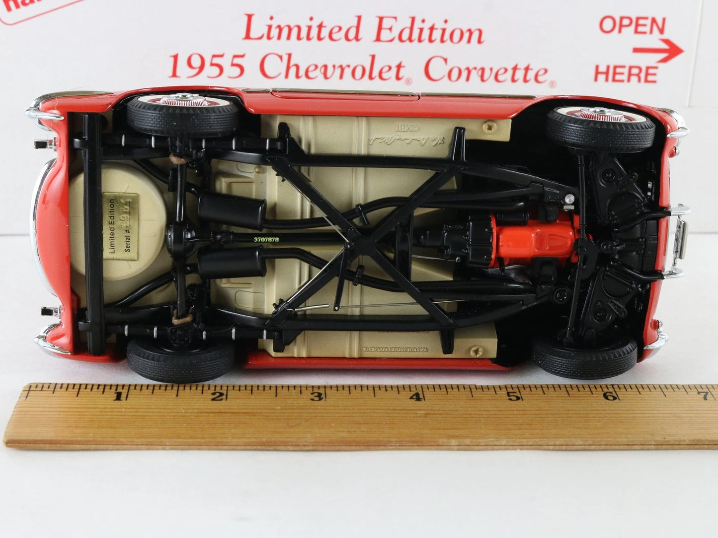 1955 Chevy Corvette Roadster Venetian Red Limited Danbury Mint 1:24 Diecast 396