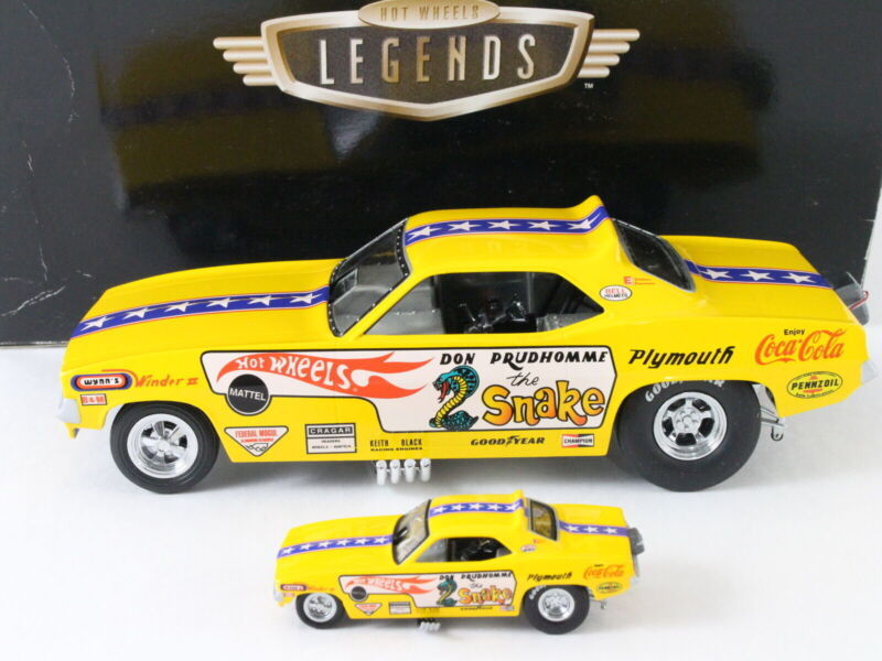 1970 Plymouth Barracuda SNAKE Prudhomme Hot Wheels Legends 1:24 1:64 17824 A3316