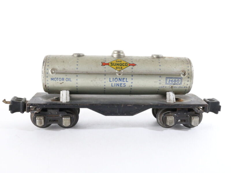 Sunoco Gas Oils Motor Oil Tank Car Lionel O 2680 USA