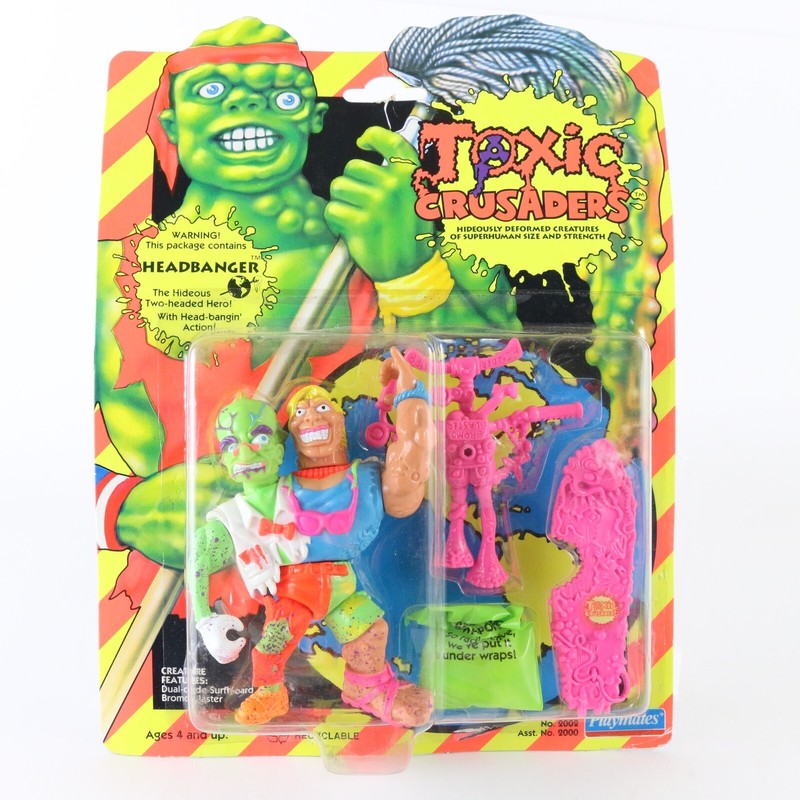Toxic Crusaders Headbanger Hero Vintage 1991 Playmates Unopened