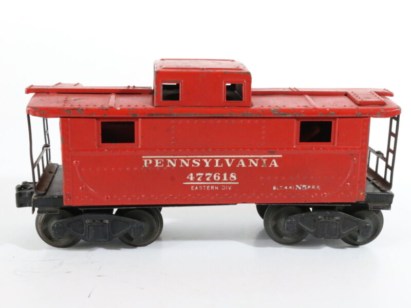 Pennsylvania PRR 477618 Red Metal Caboose Lionel O 2472 USA