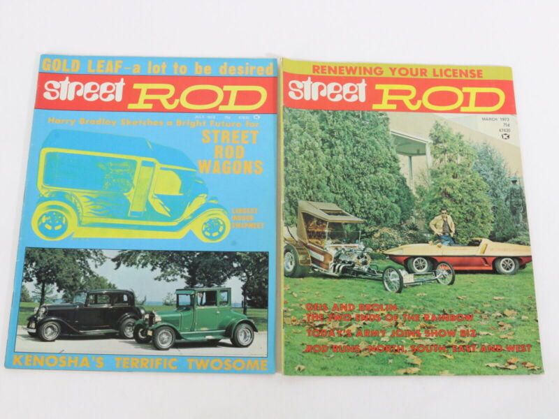 Lot Of 5 Street Rod Car Magazines March April May June July 1973