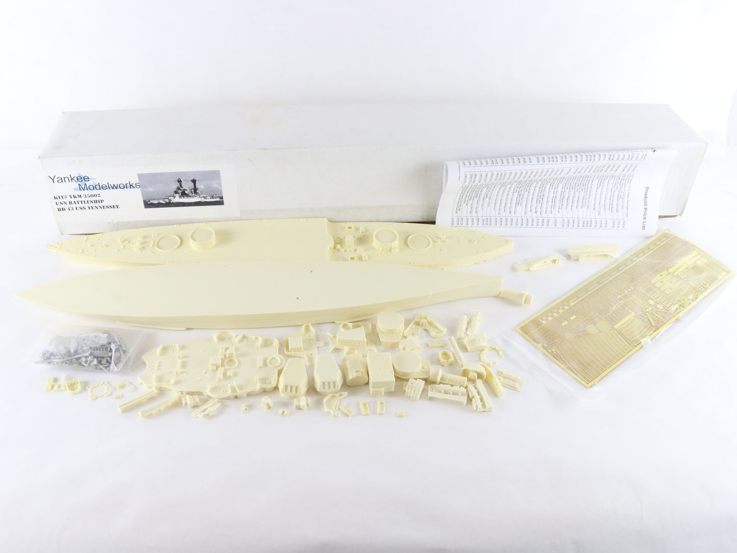 USS Tennessee BB-43 USN Battleship Yankee Modelworks 1:350 YKM-35002