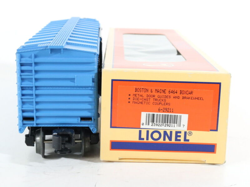 Lionel O 6-29211 Boston & Maine BM 6464-475 Blue & Black Boxcar