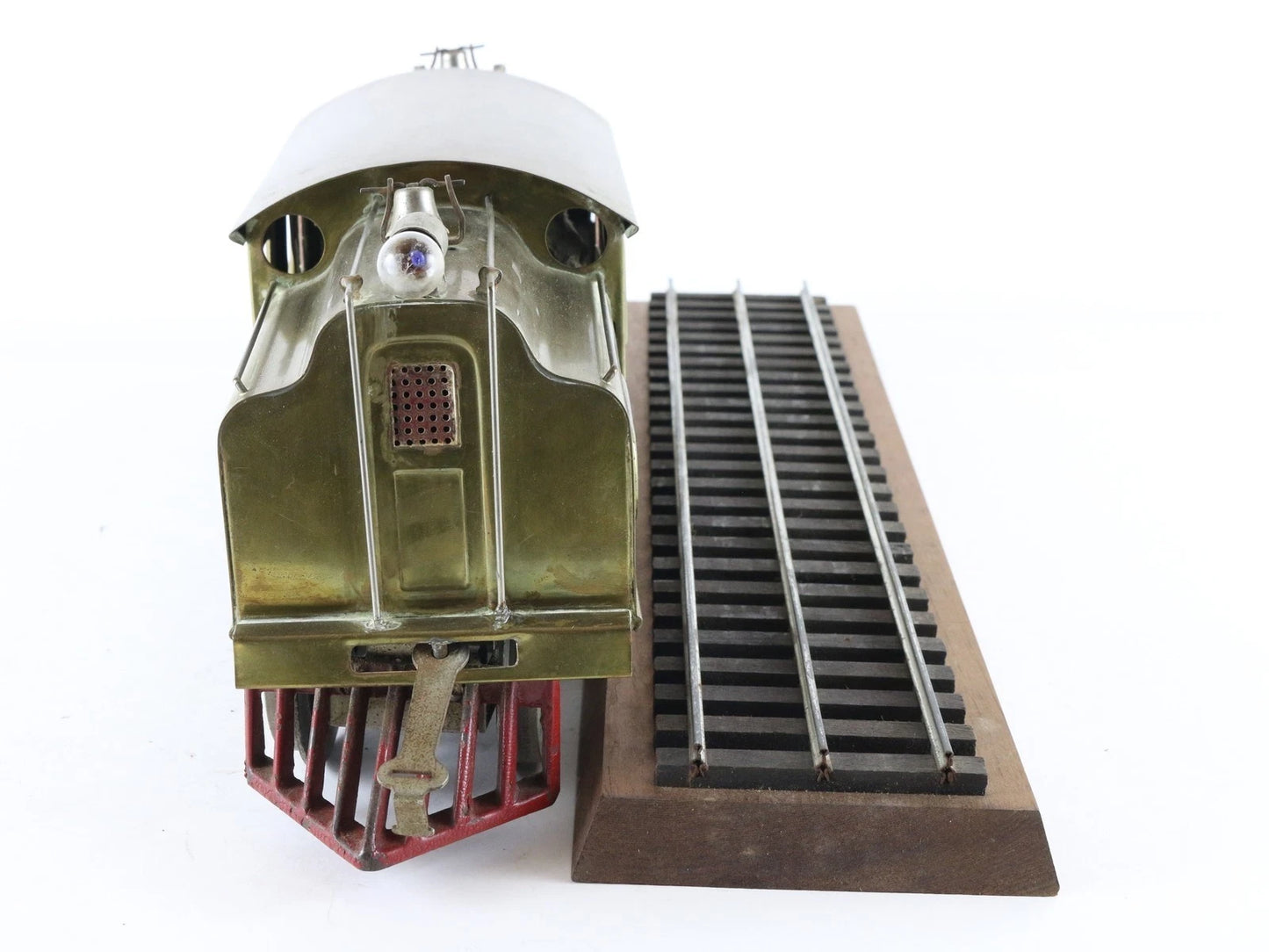 Lionel Prewar Standard Gauge 54 Electric Brass Locomotive Train Car W/ Track