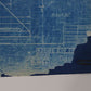 Illinois Central Locomotive Mountain Type Elevation Blueprint A50132 1936 94"