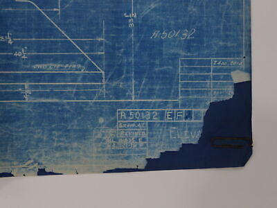 Illinois Central Locomotive Mountain Type Elevation Blueprint A50132 1936 94"