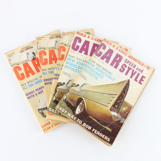 Lot Of 5 Car Speed & Style January & February 1961 Vintage Car Magazines