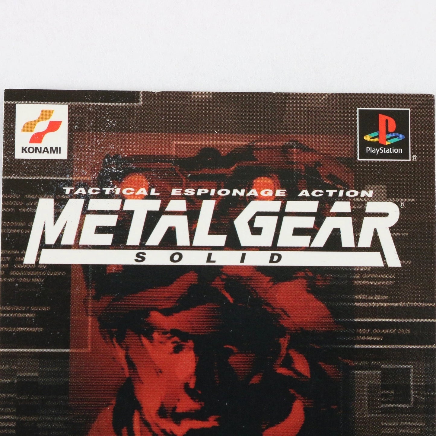 Metal Gear Solid Trading Card Checklist Liquid Snake Konami Playstation