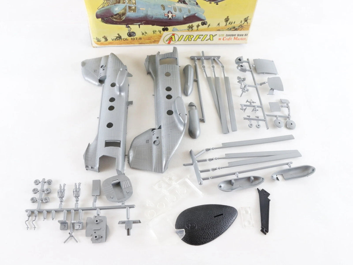 107-II Ch-46 Sea Knight Helicopter Boeing Vertol Airfix 1:72 1302-70 Kit