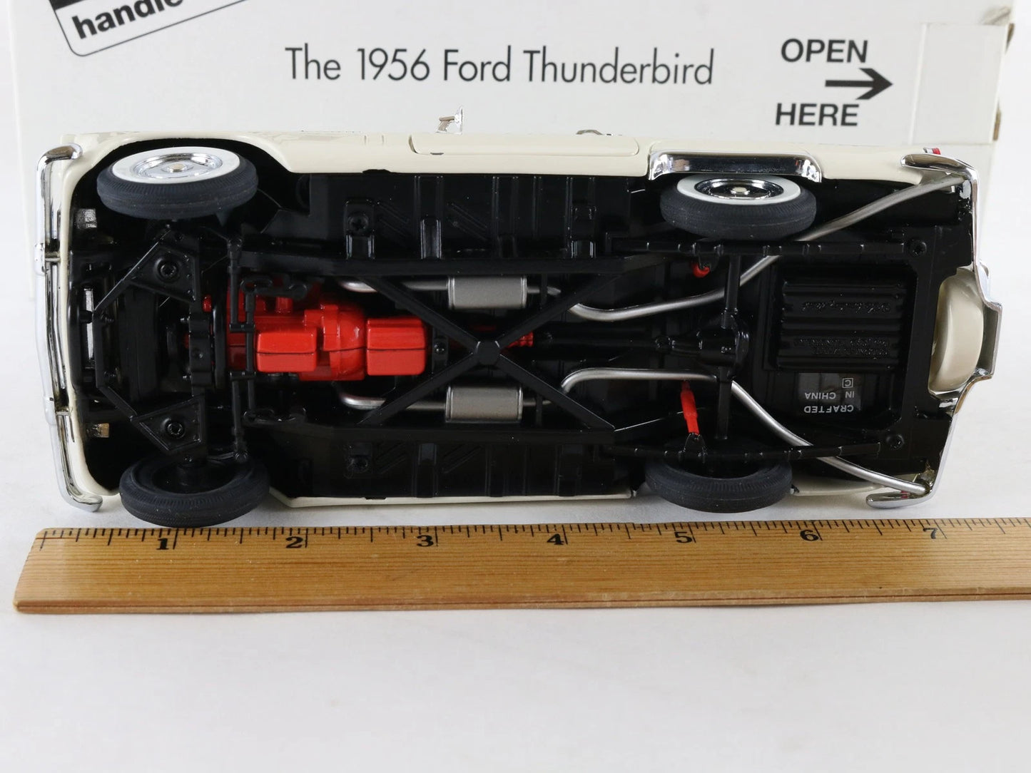 1956 Ford Thunderbird Convertible White Danbury Mint 1:24 Diecast Model