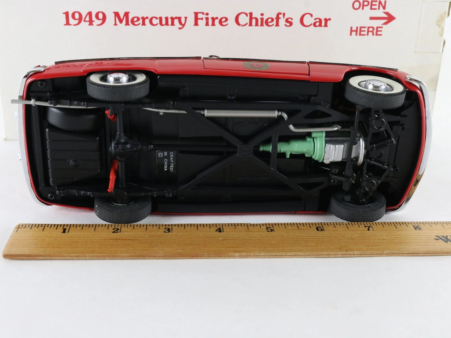 1949 Mercury Fire Chiefs Car Red Danbury Mint 1:24 Diecast Model