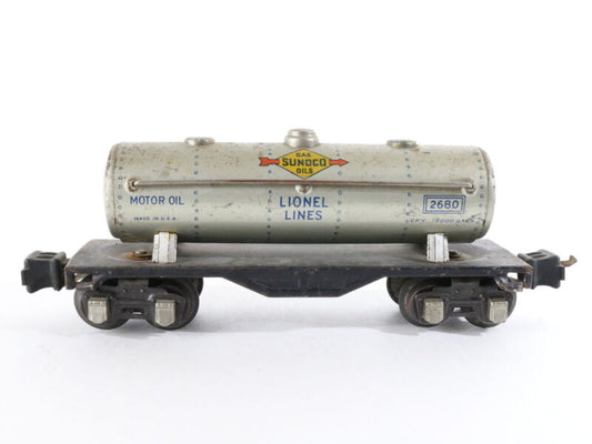 Sunoco Gas Oils Motor Oil Tank Car Lionel O 2680 USA