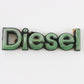  1980s Oldsmobile Diesel Silver Plastic Emblem Badge 3"