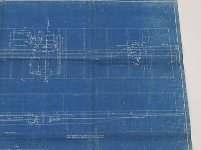 Pennsylvania PRR Freight Car Air Brake Arrangement Blueprint C-52112 1915 34"