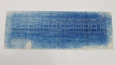 Santa Fe vestibule coach lettering blueprint 1917