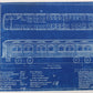 Milwaukee Electric Plan & Elevation Parlor Car 99 Trolley Blueprint 1923 11"