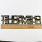 Lot Of 2 Vintage Chevrolet Celebrity Black Red Nameplate Emblem Badges 11.75"