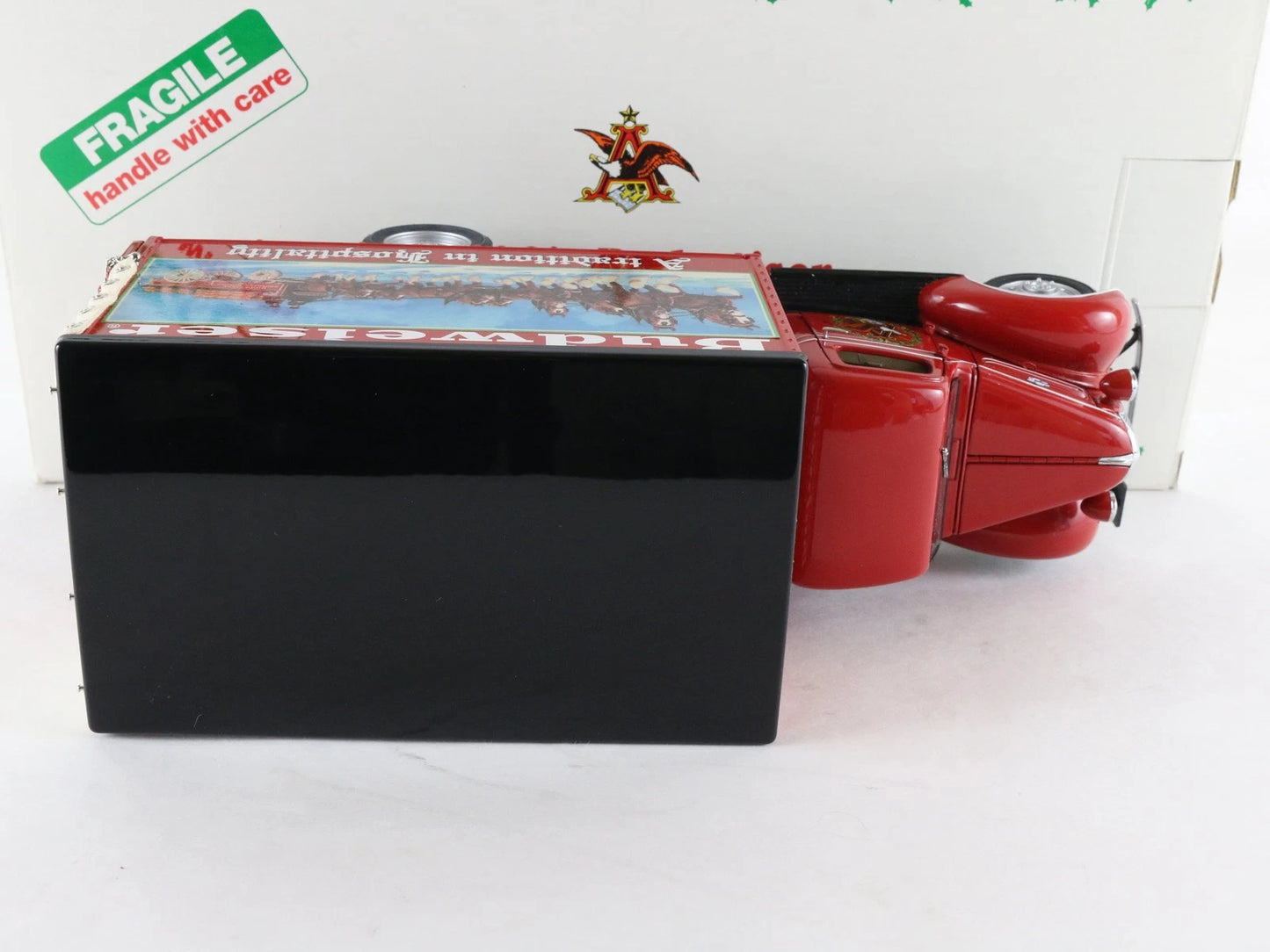 1930s Budweiser Christmas Delivery Truck Red Danbury Mint 1:24 Diecast Model