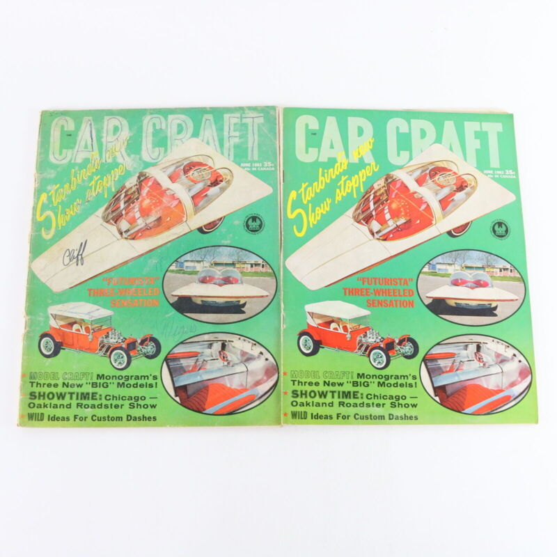 Lot Of 4 Car Craft April May June 1963 Vintage Car Magazines