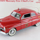 1949 Mercury Fire Chiefs Car Red Danbury Mint 1:24 Diecast Model