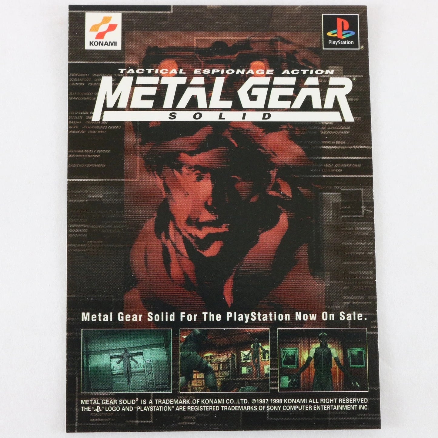 Metal Gear Solid Trading Card Psycho Mantis Checklist Konami Playstation
