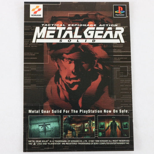 Metal Gear Solid Trading Card Psycho Mantis Checklist Konami Playstation