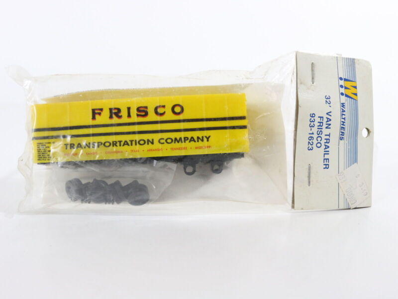 32' Frisco Van Trailer Yellow & Black Walthers HO 1:87 933-1623